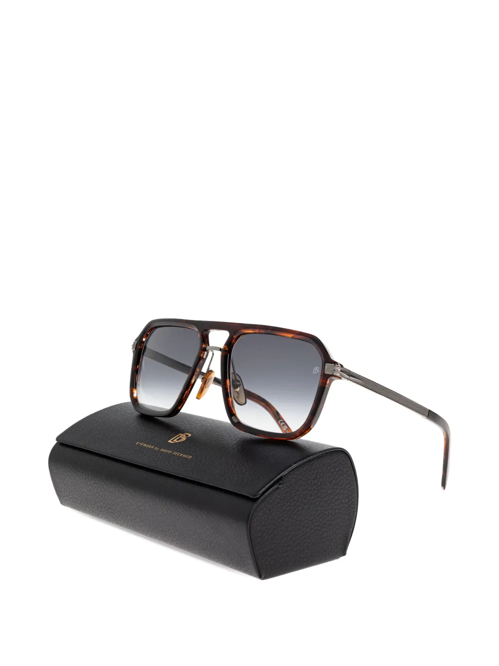 Eyewear by David Beckham Zonnebril met piloten montuur Bruin