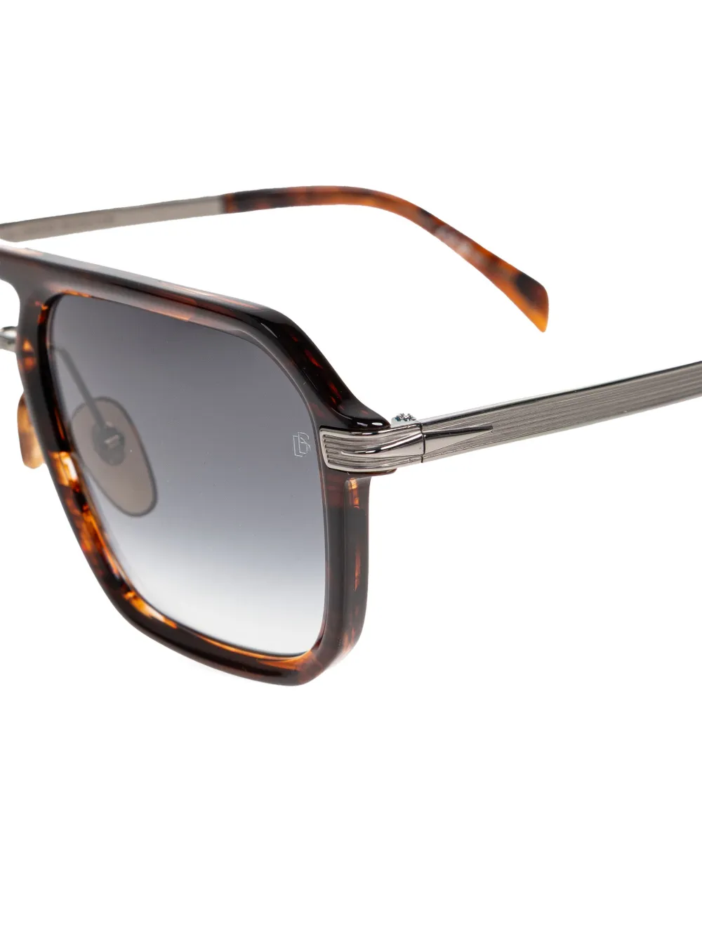 Eyewear by David Beckham Zonnebril met piloten montuur Bruin