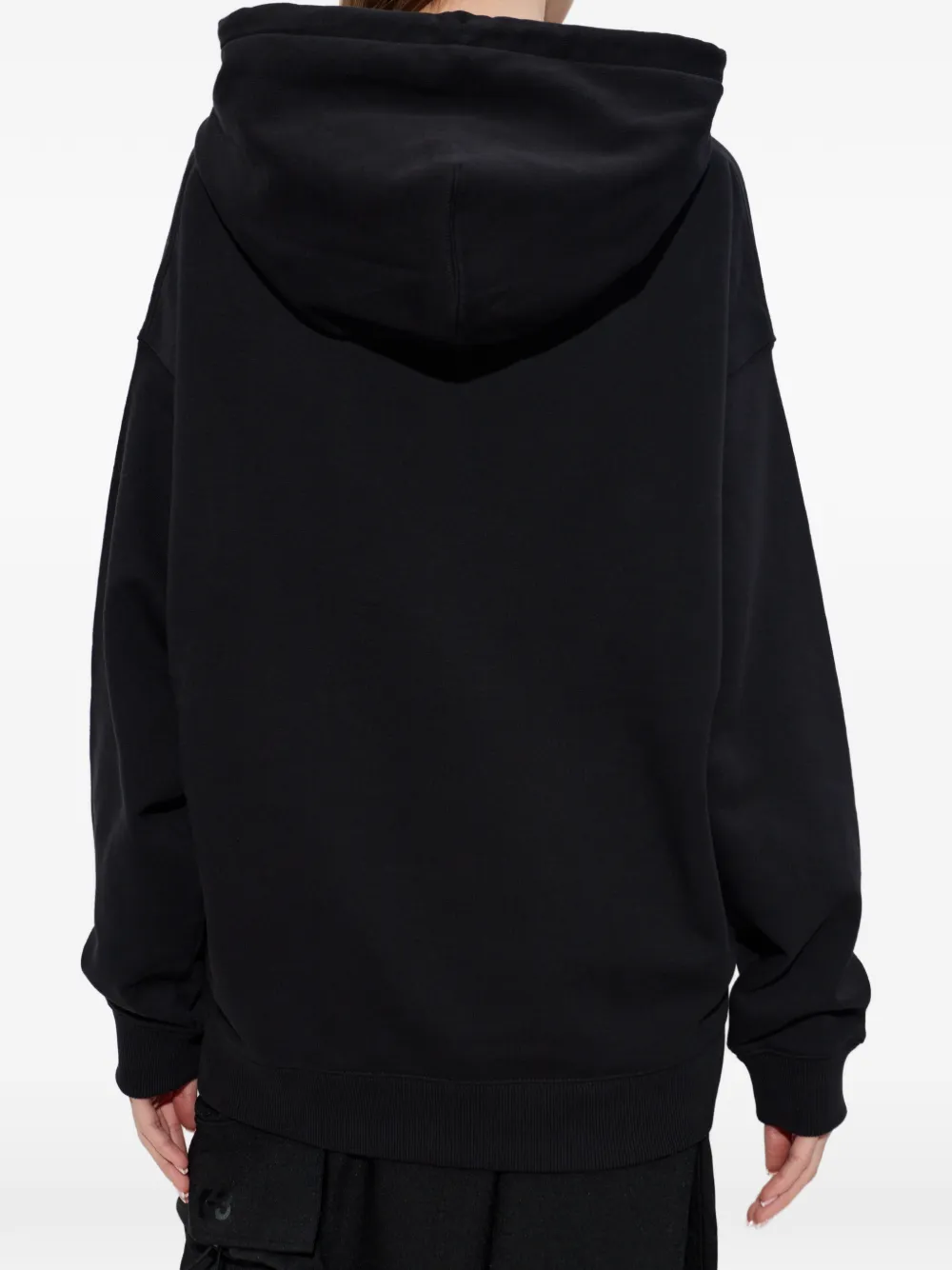 Y-3 Grafische hoodie Zwart