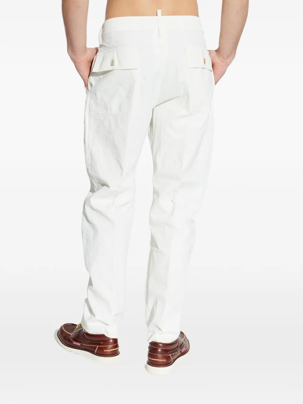 DSQUARED2 Pantalon met elastische tailleband Wit