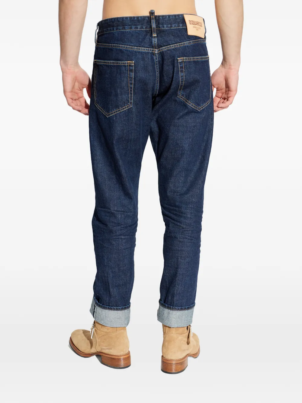 DSQUARED2 Tomboy jeans met cuffs Blauw
