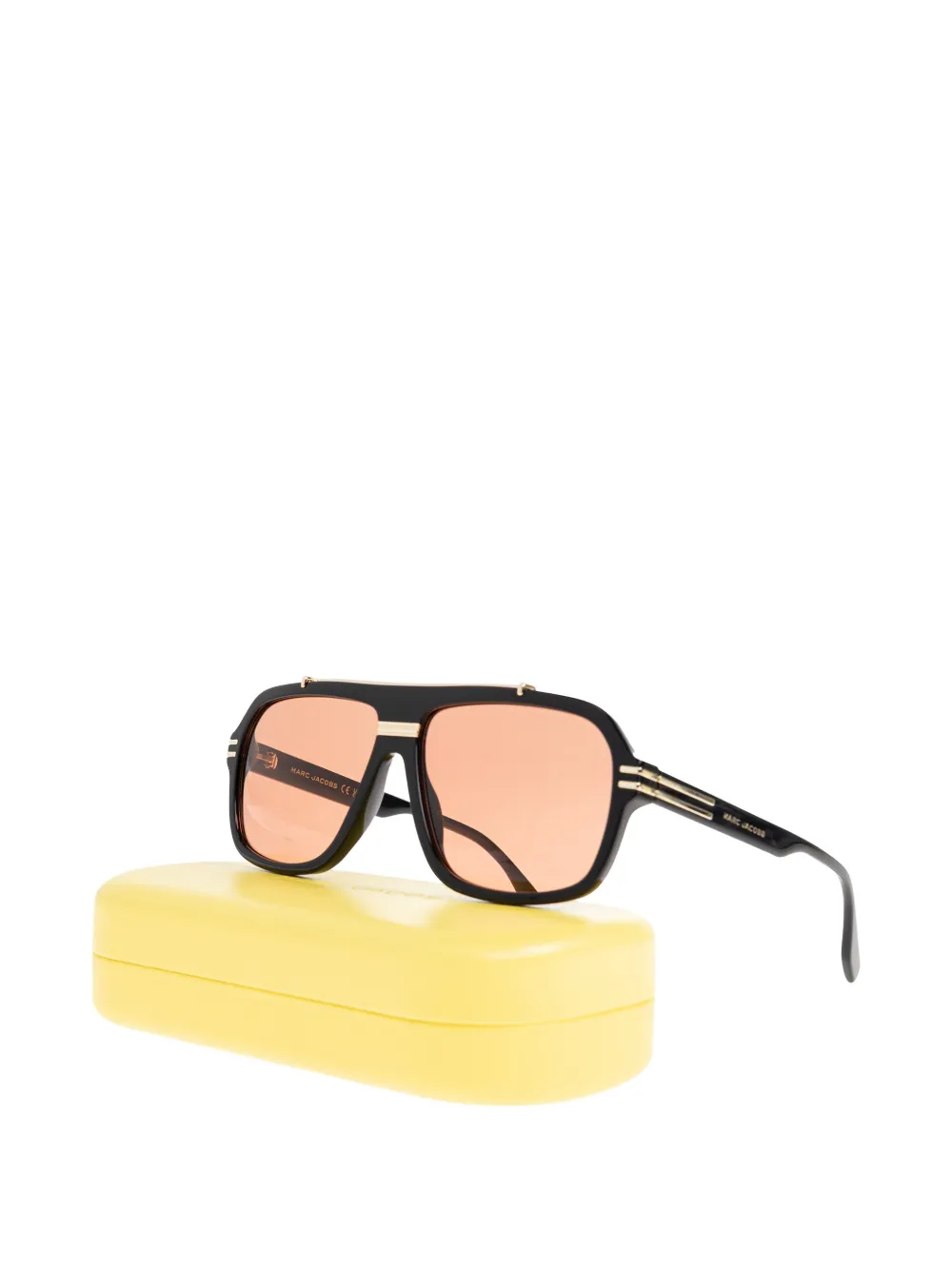 Marc Jacobs Eyewear Zonnebril met vierkant montuur Zwart