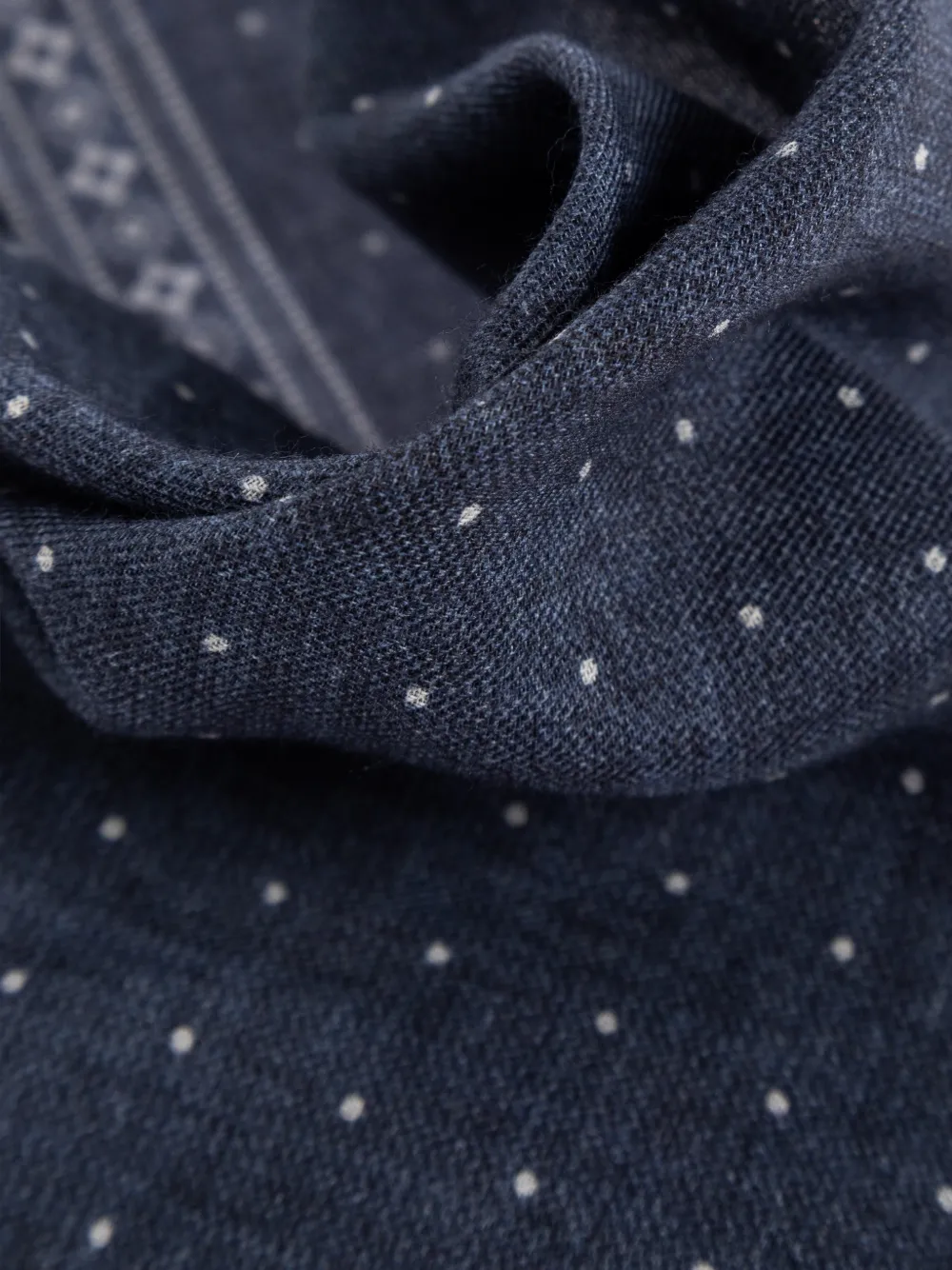 Eleventy Pochet met stippen Blauw