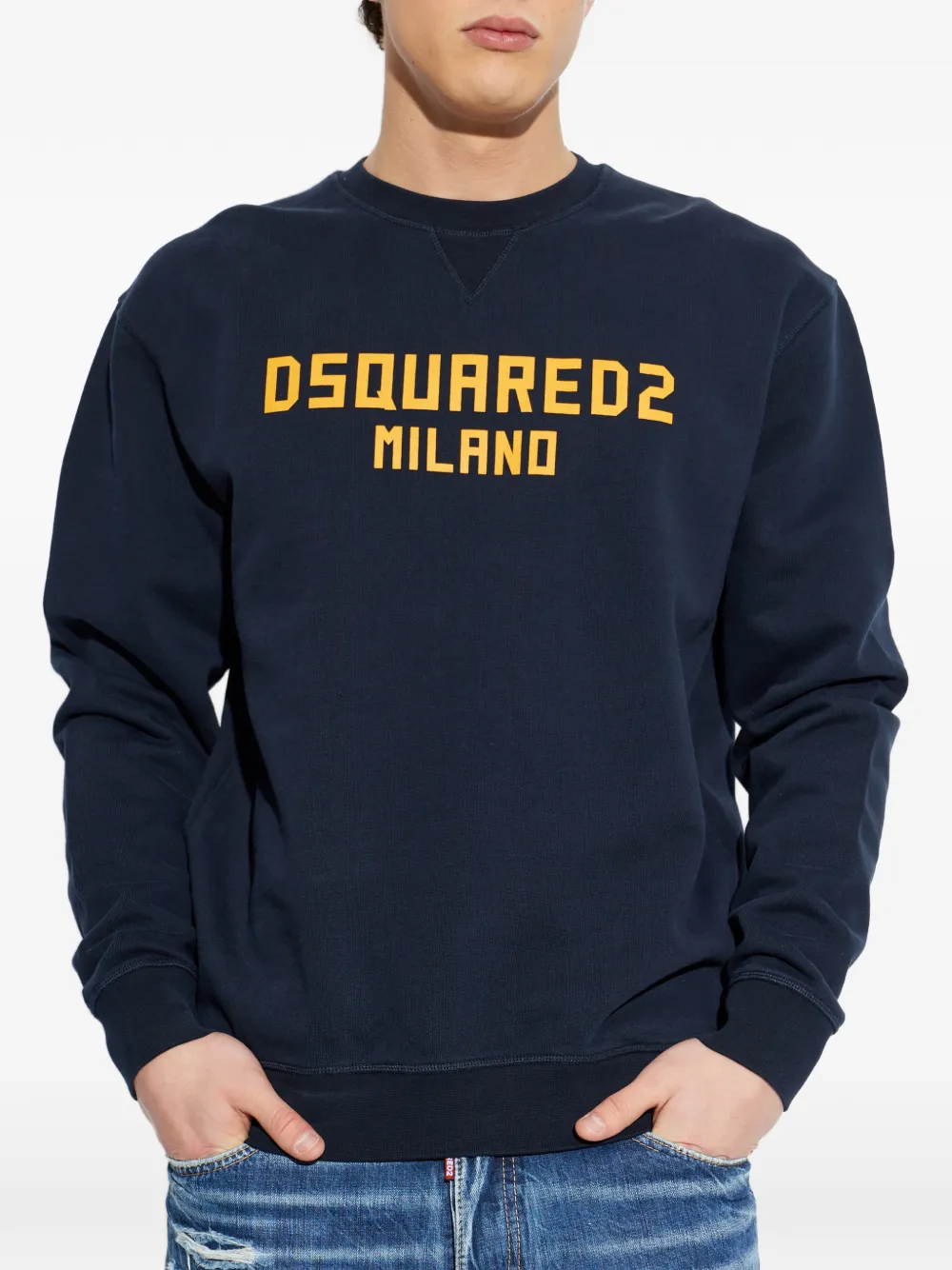DSQUARED2 Sweater met logo Blauw