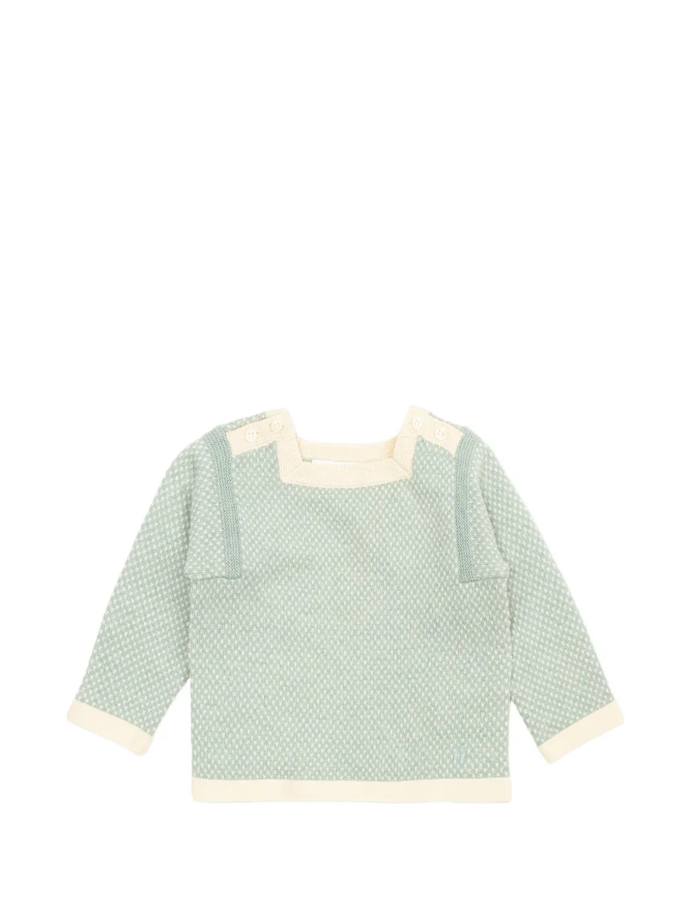  Bonpoint Long-sleeve Trousers Set - Green 