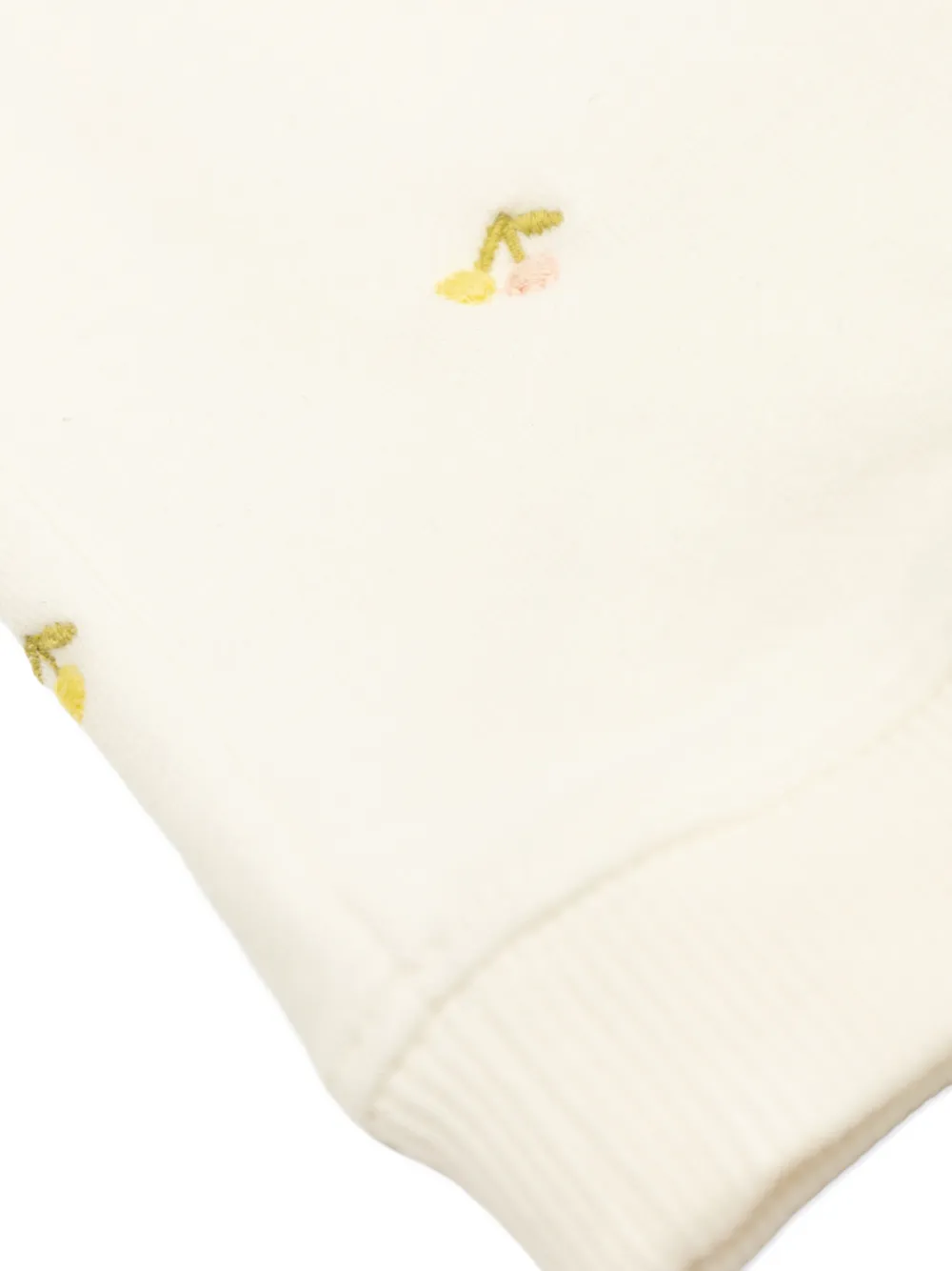 Bonpoint Bambo trainingsbroek met borduurwerk en trekkoord Beige