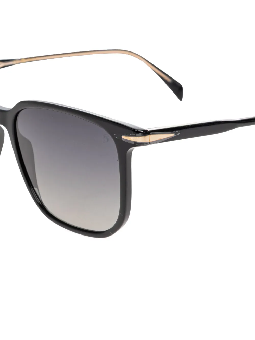  Eyewear By David Beckham Rectangle Sunglasses - Black 