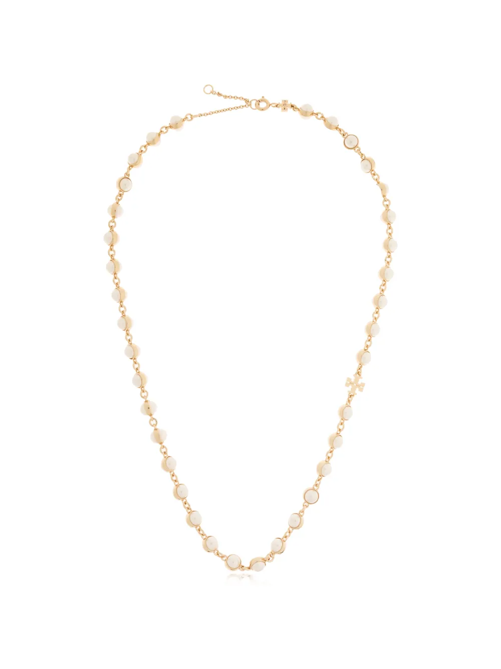 Tory Burch pearl cross necklace - Gold