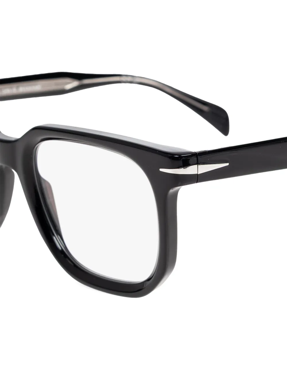 Eyewear by David Beckham Zonnebril met vierkant montuur Zwart