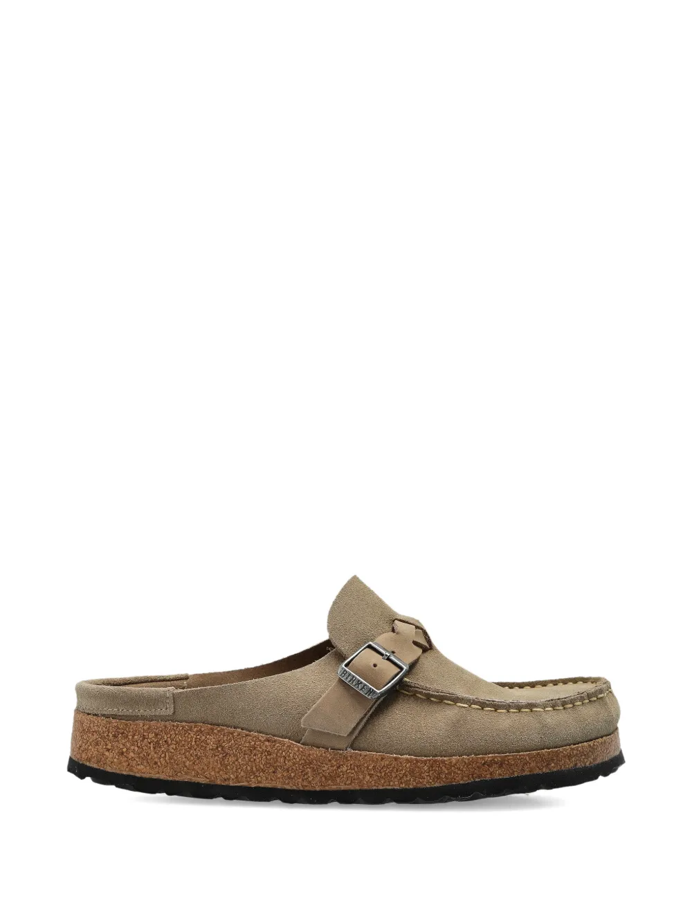 Birkenstock Buckley suède klompen Beige