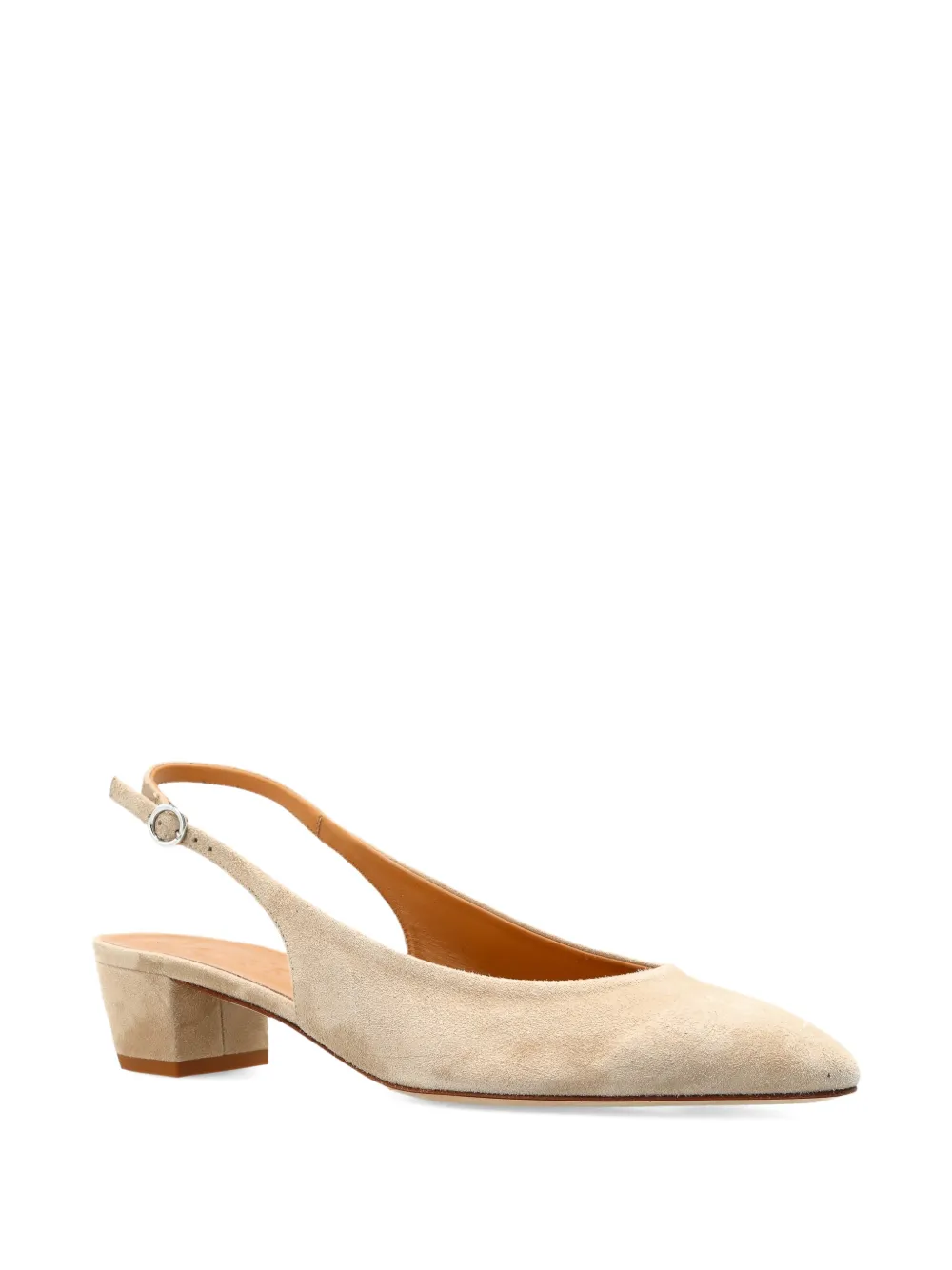 Aeyde celeste slingback leather pumps Beige