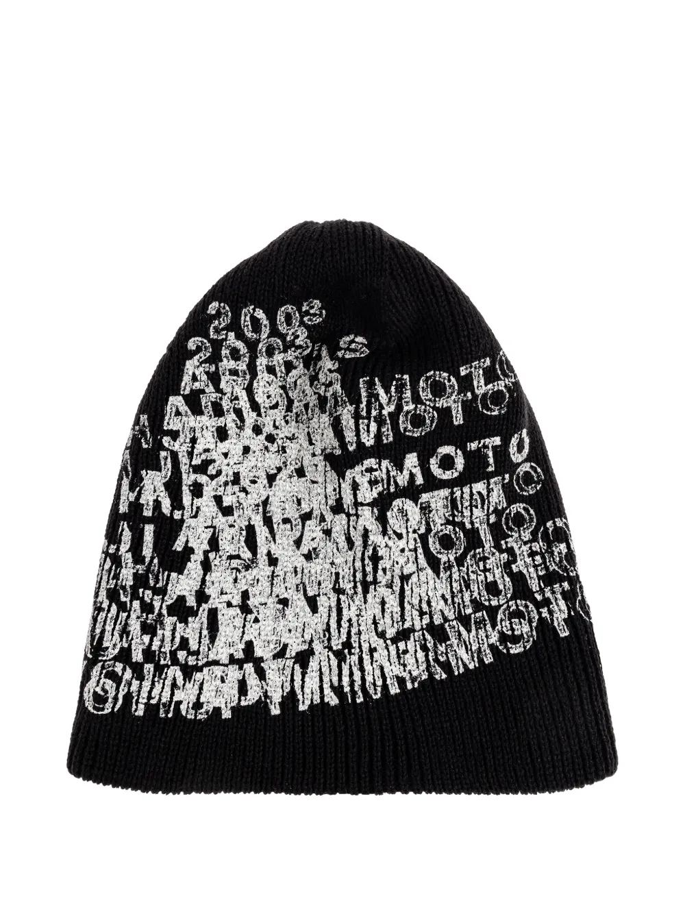 Y-3 graphic beanie - Nero