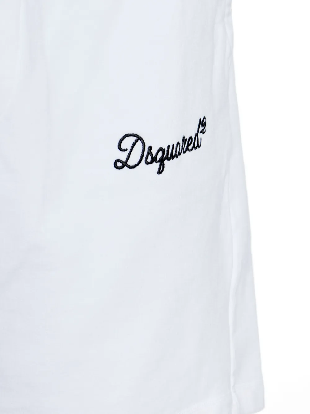 DSQUARED2 Trainingsshorts met geborduurd logo en trekkoord Wit