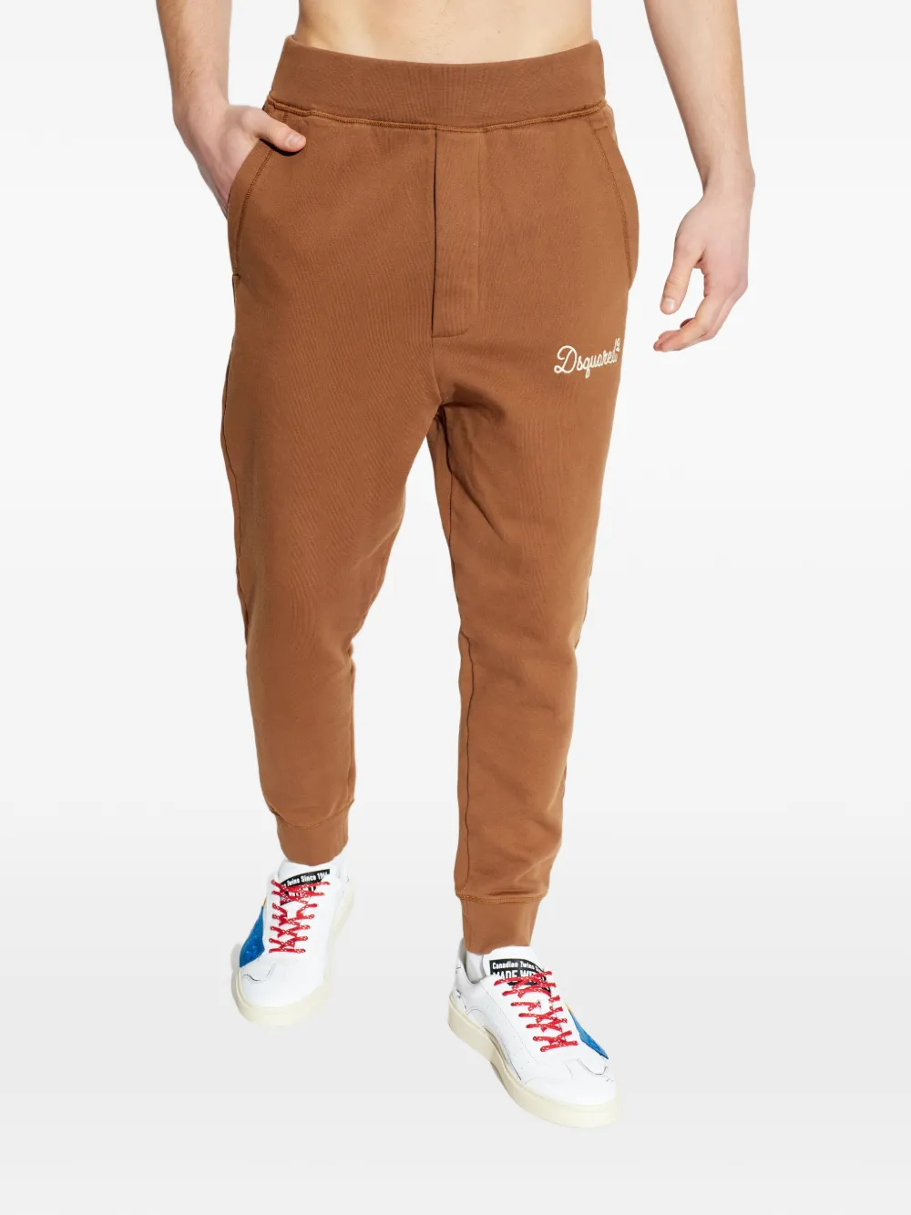 DSQUARED2 Trainingsbroek met geborduurd logo Bruin