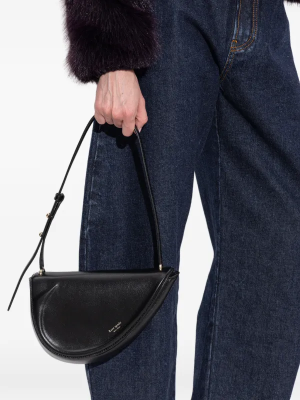 Kate Spade クレセント レザーショルダーバッグ | ブラック | FARFETCH JP