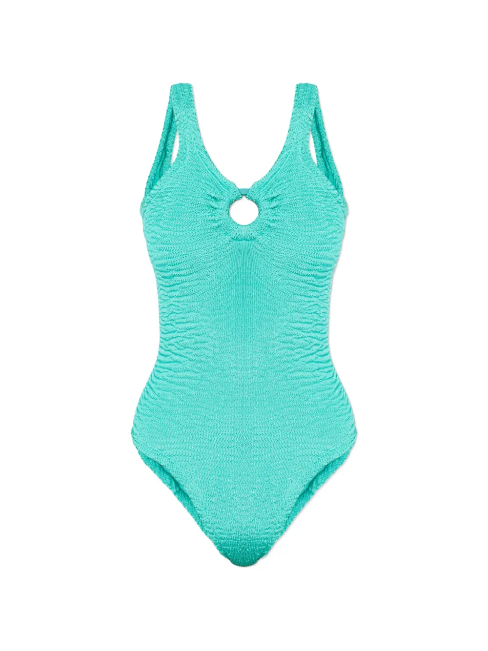 PARAMIDONNA Romana textured ring swimsuit - Verde