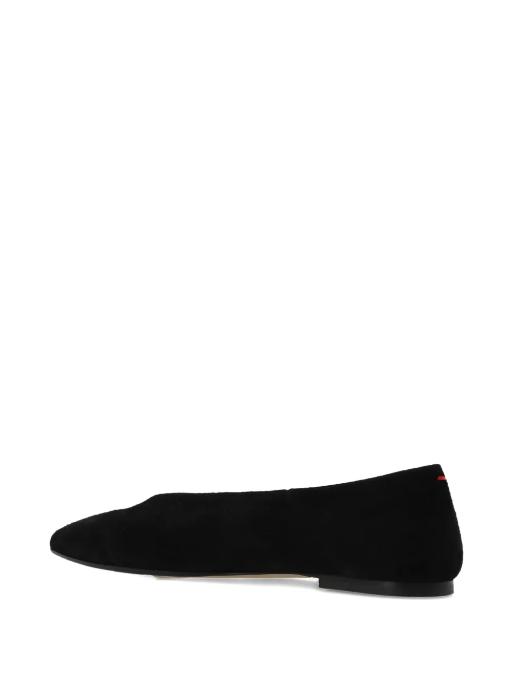 Aeyde pointed toe suede shoes Zwart