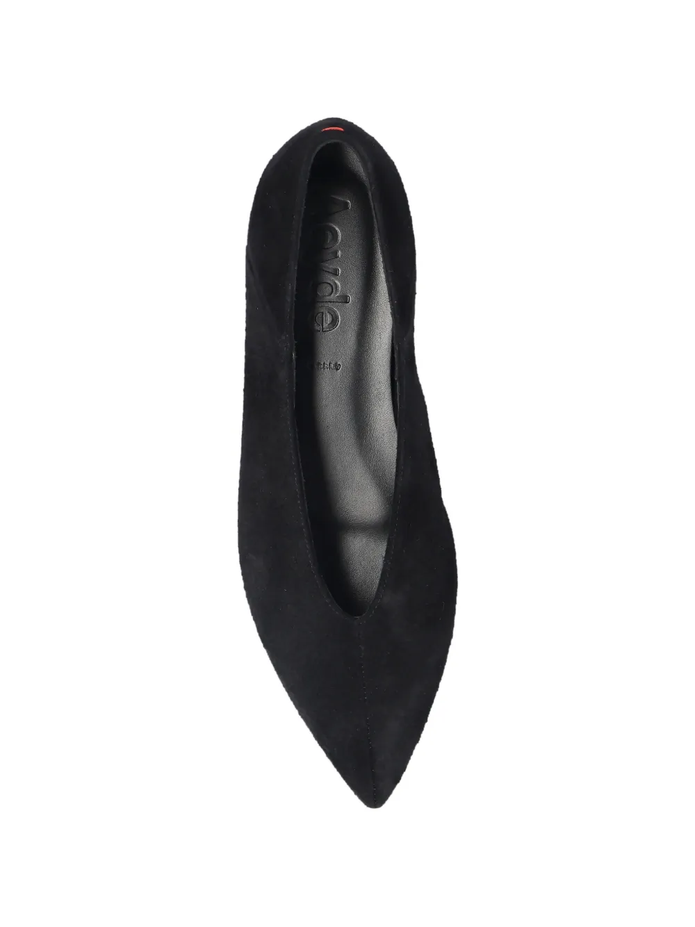 Aeyde pointed toe suede shoes Zwart