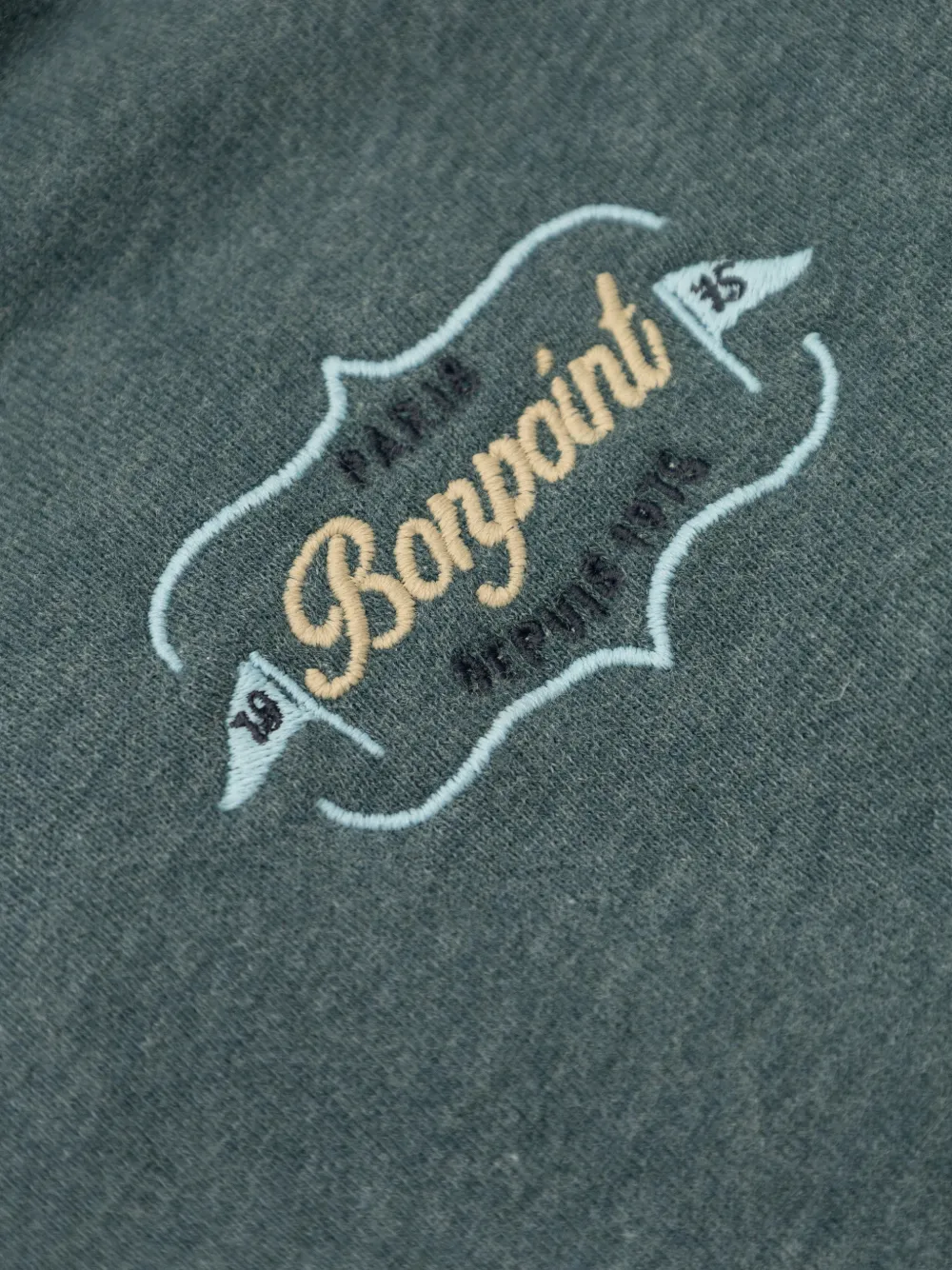  Bonpoint Long-sleeve Zip-up Hoodie - Green 