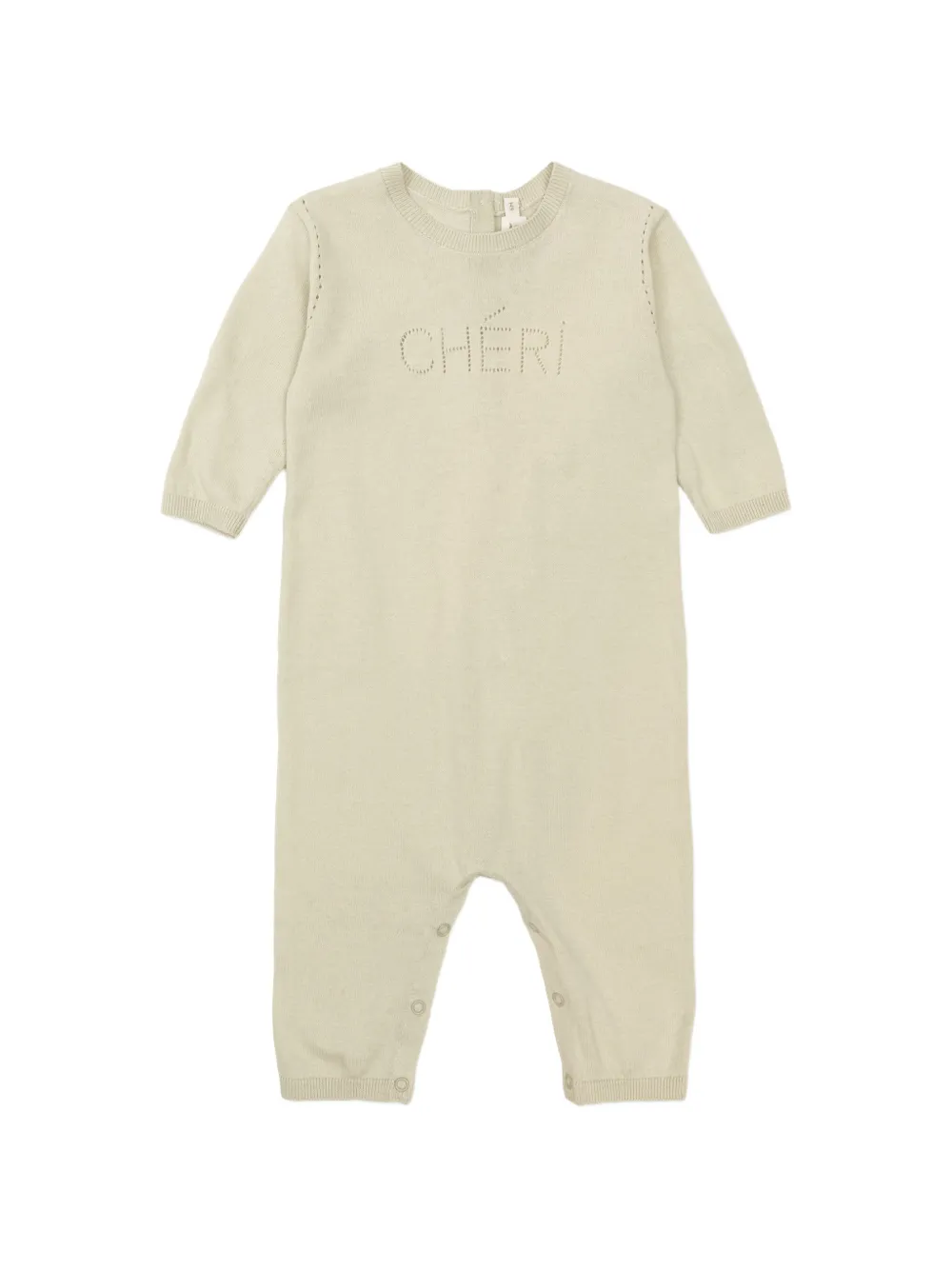 Bonpoint long-sleeve romper - Toni neutri