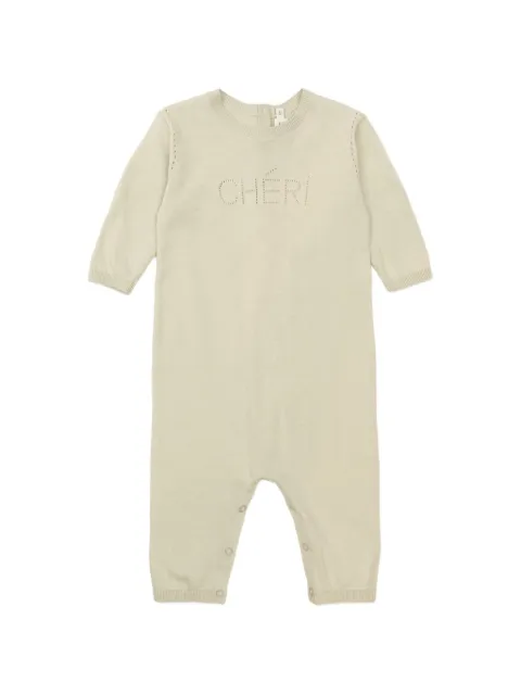 Bonpoint long-sleeve romper