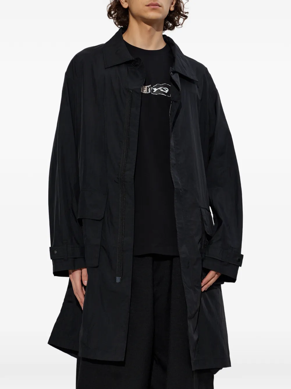 Y-3 Jack met klepzak Zwart