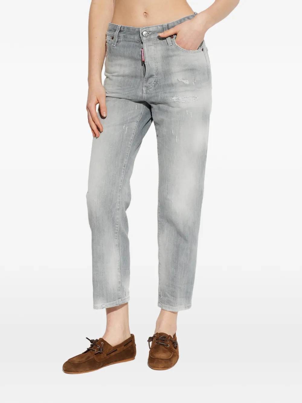  Dsquared2 Distressed Trousers - Grey 