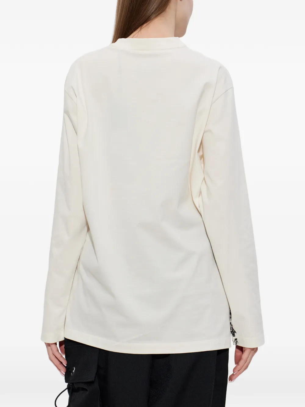 Y-3 T-shirt met lange mouwen met print Beige