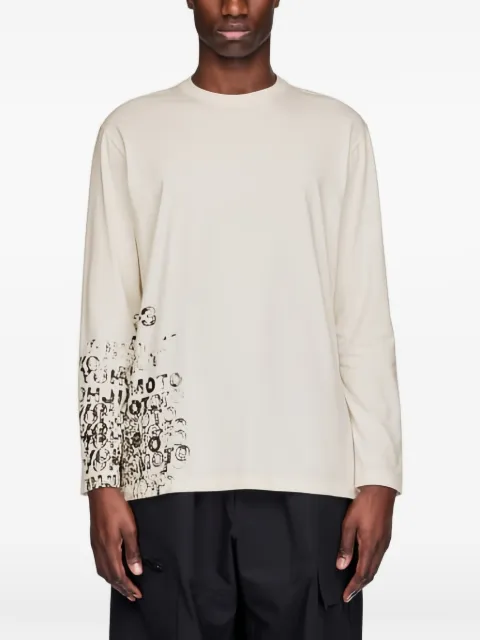 Y-3 print long-sleeve T-shirt