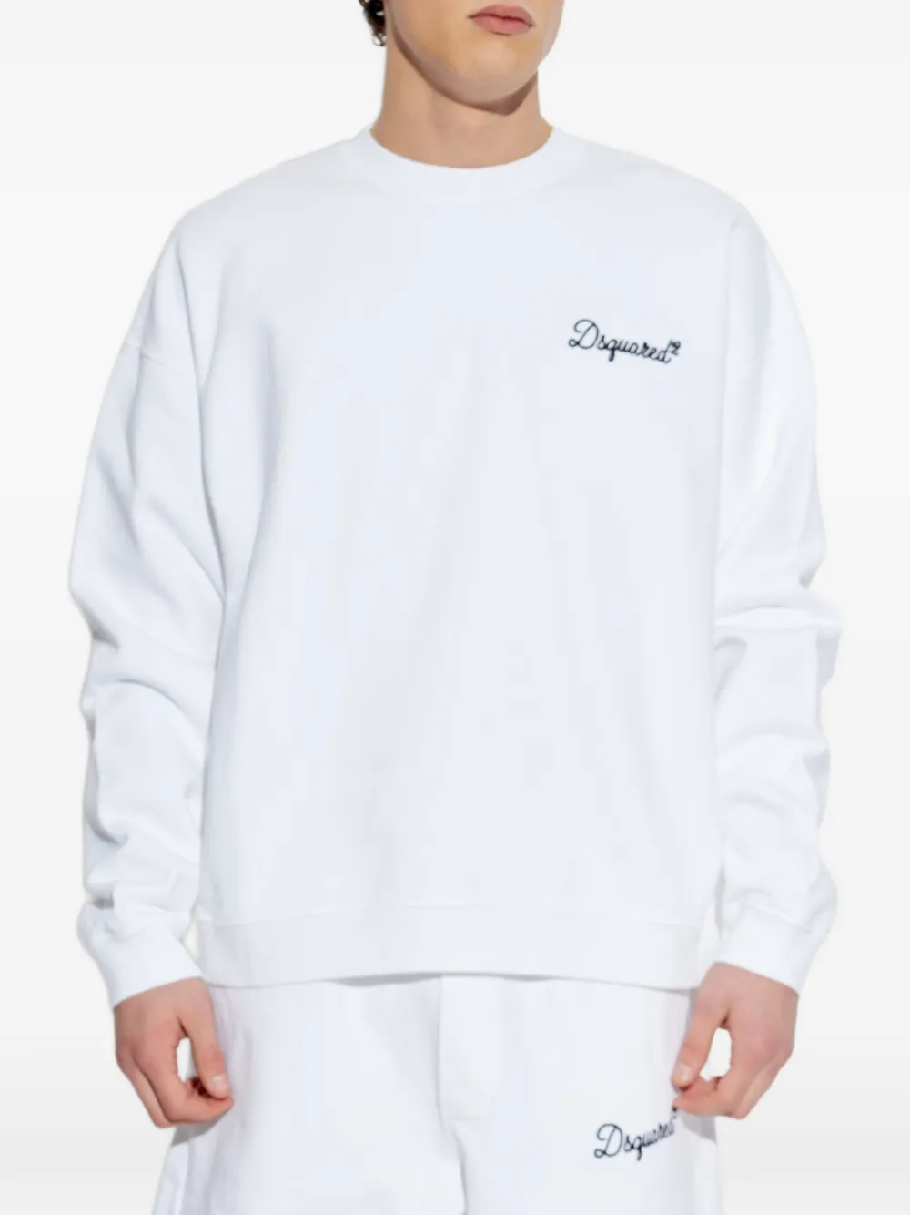 DSQUARED2 Sweater met logodetail Wit