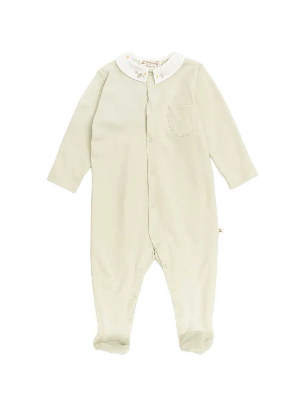 Bonpoint embroidered collared pajama - Toni neutri