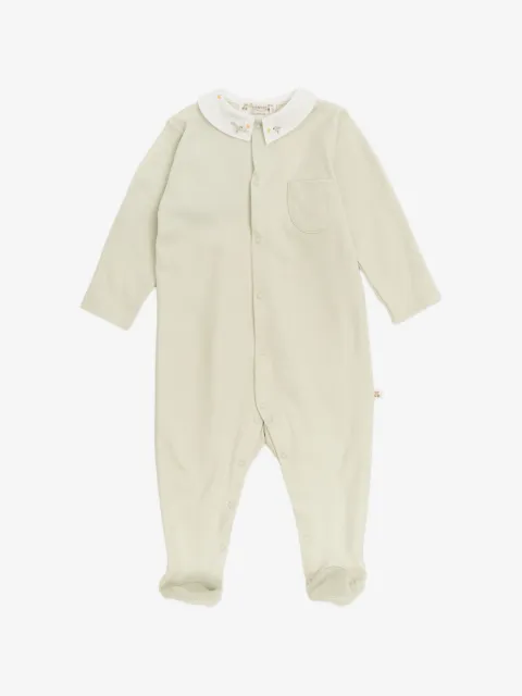 Bonpoint embroidered collared pajama