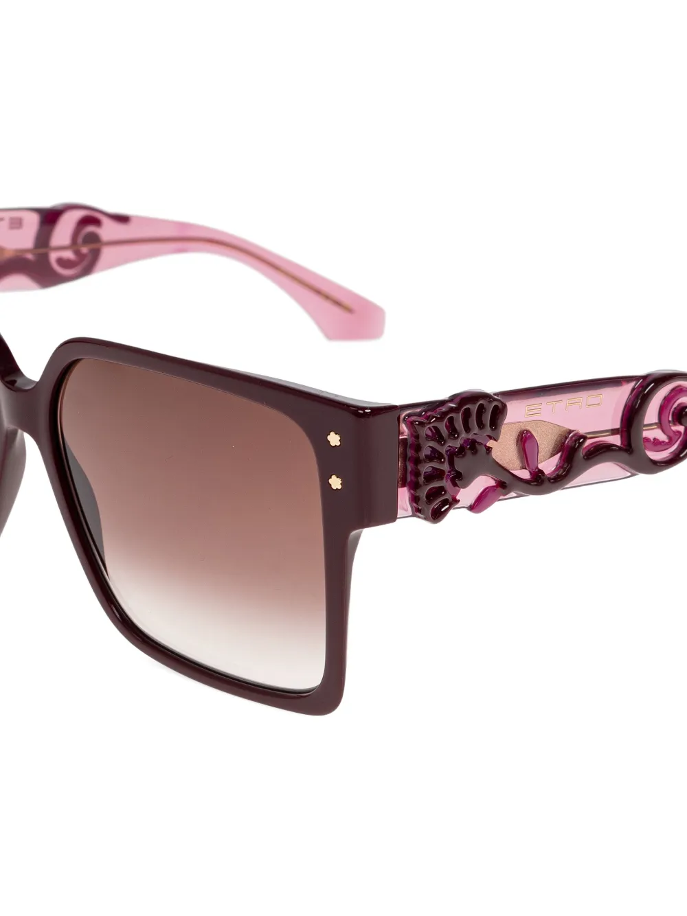  Etro Square-frame Sunglasses - Brown 