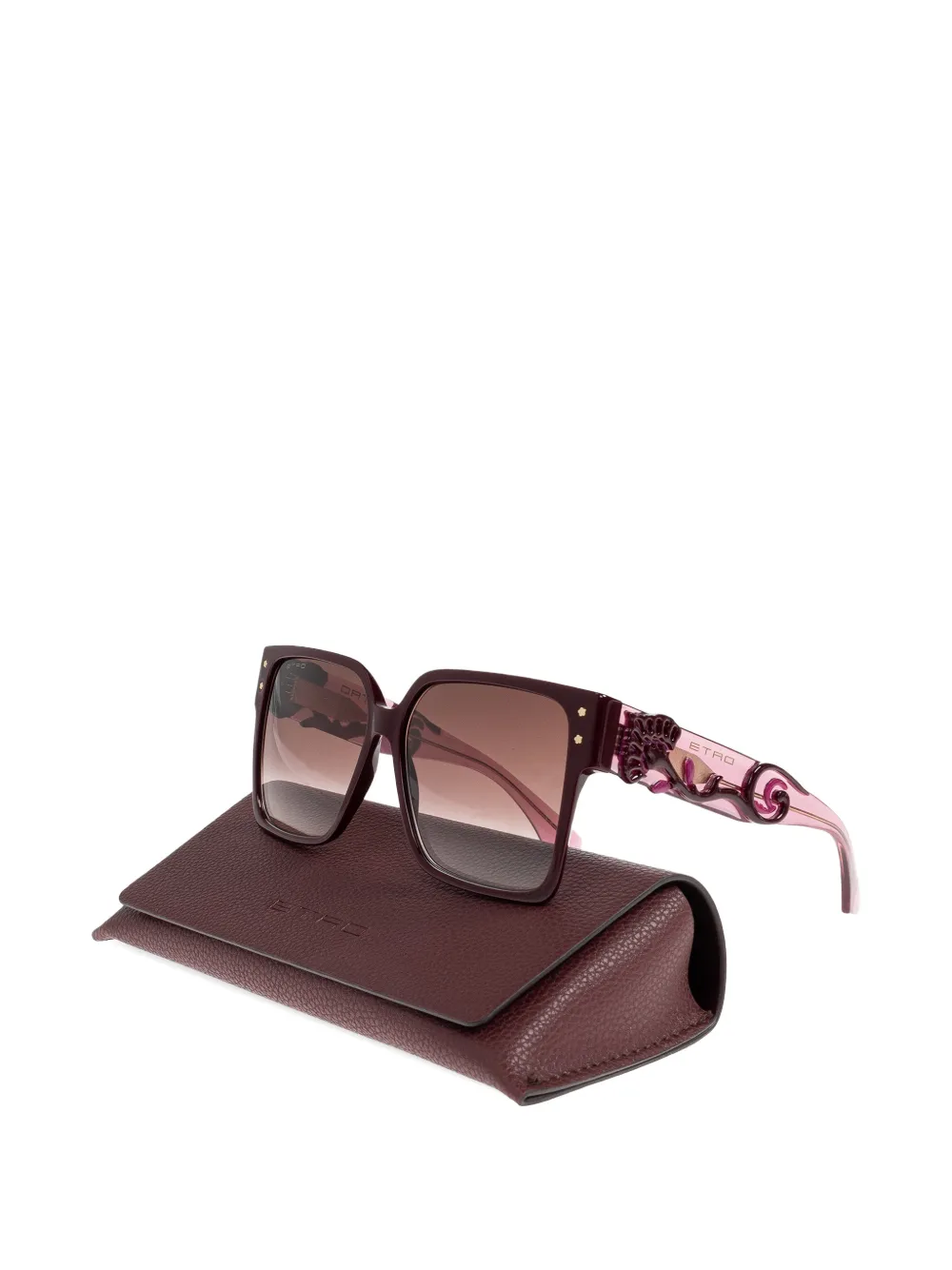  Etro Square-frame Sunglasses - Brown 
