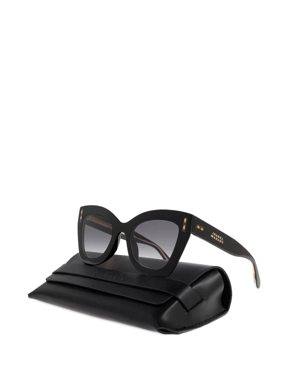  Isabel Marant Eyewear Cat-eye Studded Sunglasses - Black 