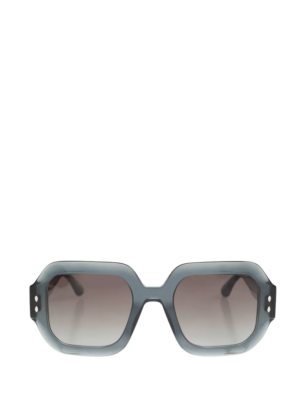 Isabel Marant Eyewear geometric-frame stud-details sunglasses - Grigio