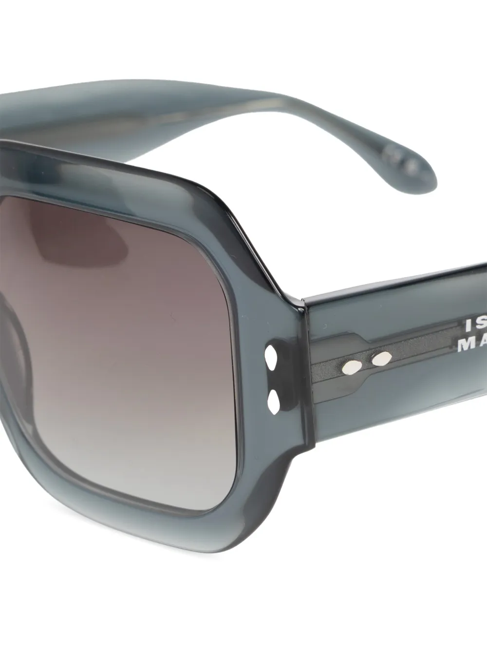 Isabel Marant Eyewear Zonnebril met geometrisch montuur en studs Grijs