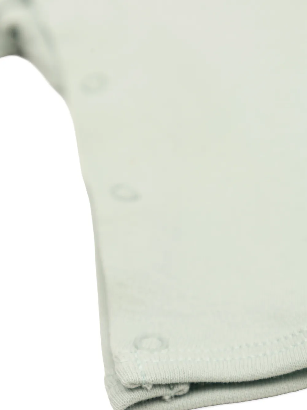 Bonpoint Romper met geborduurde kraag Groen