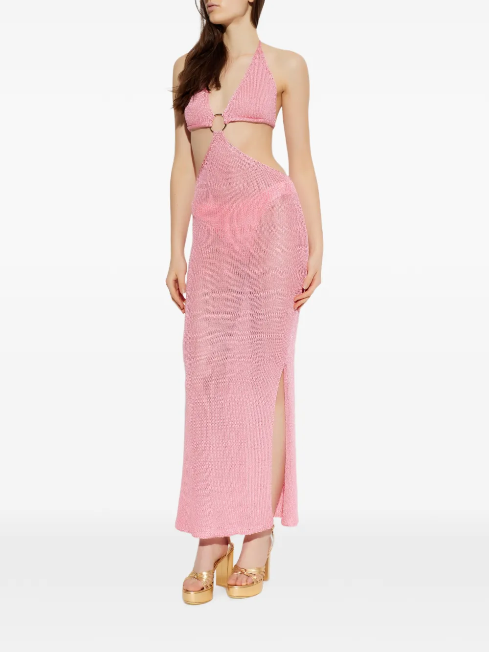 PARAMIDONNA Jurk met halternek Roze