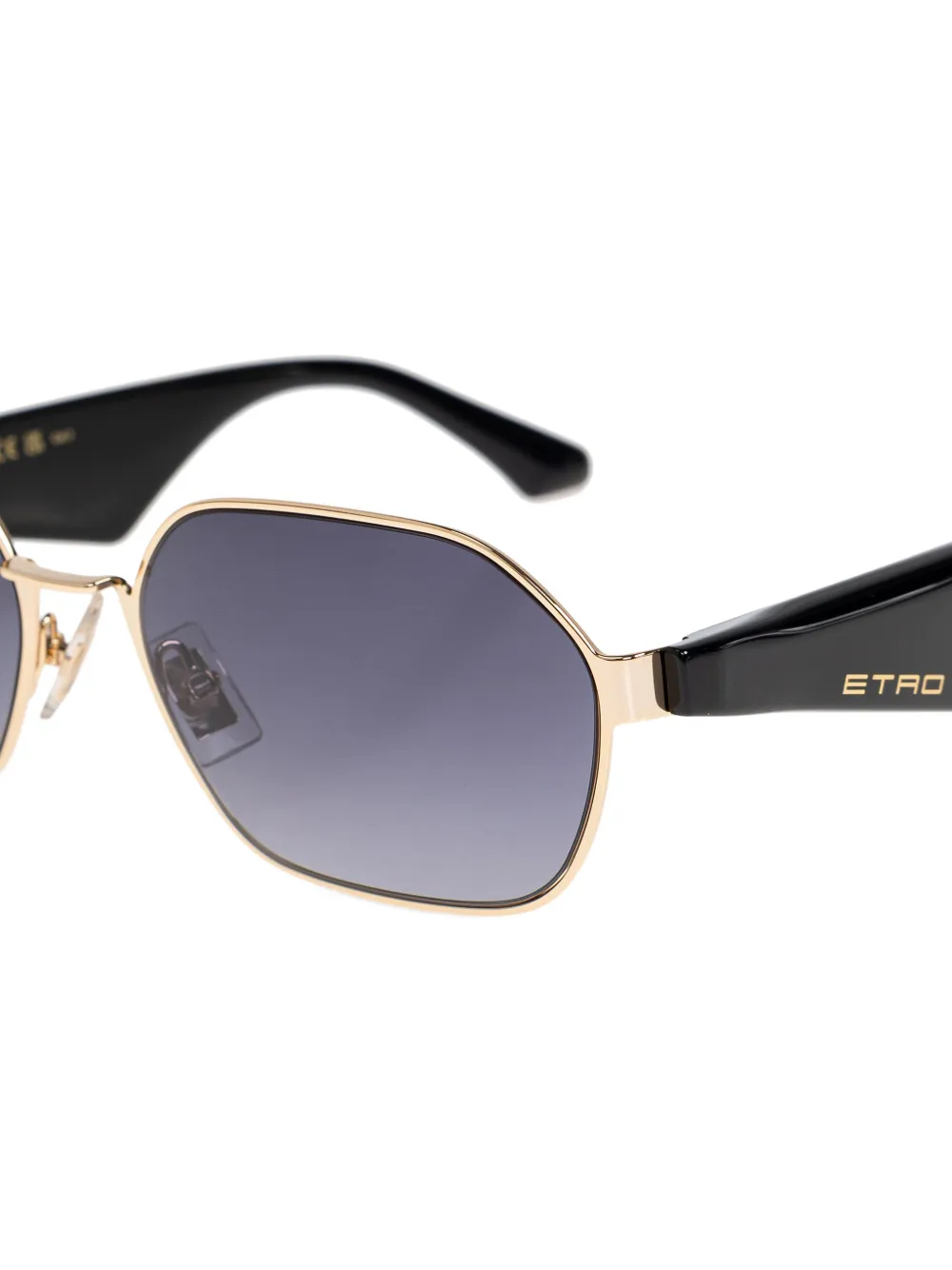 ETRO Zonnebril met geometrisch montuur Goud