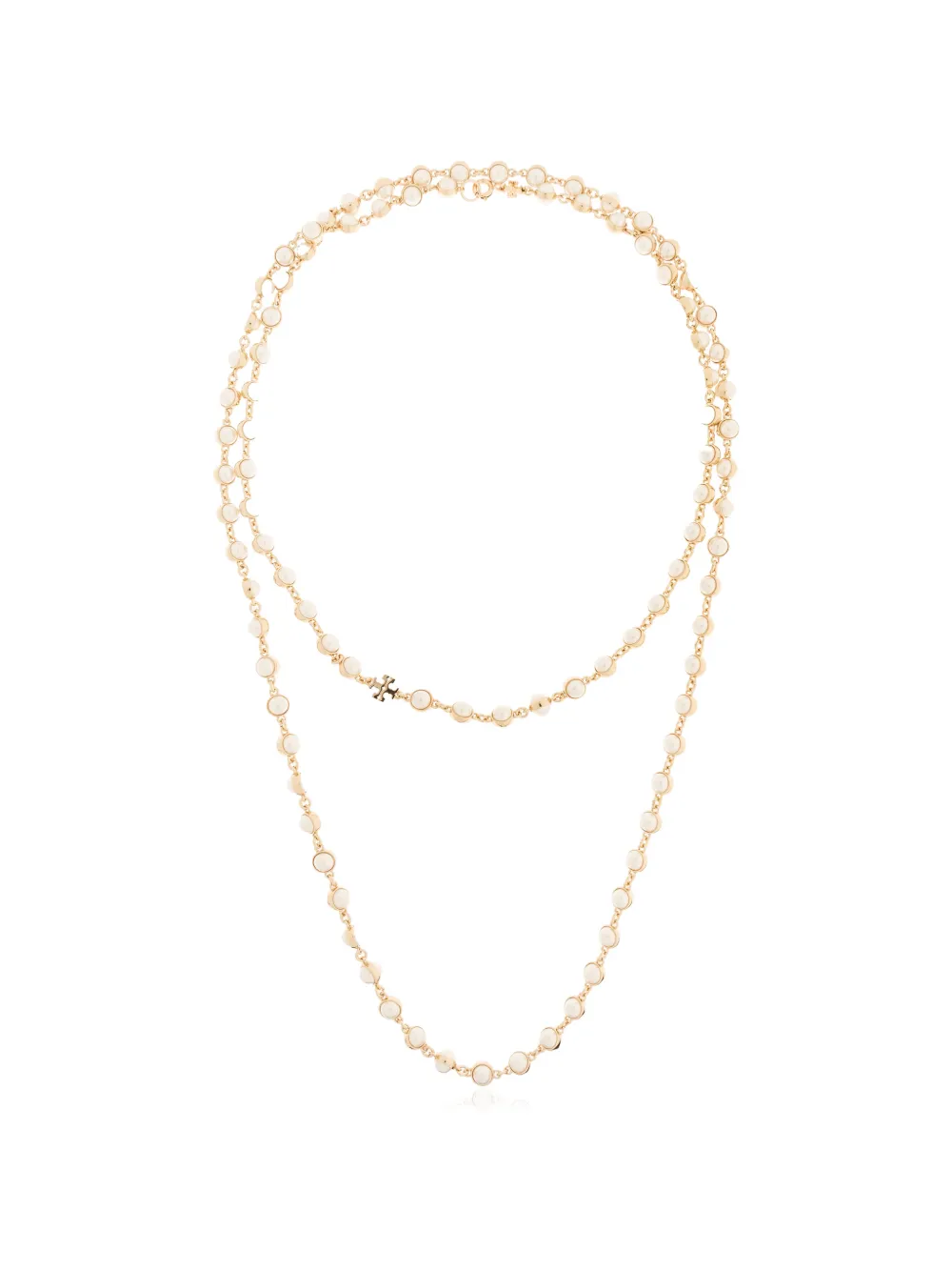 Tory Burch beaded logo necklace - Oro