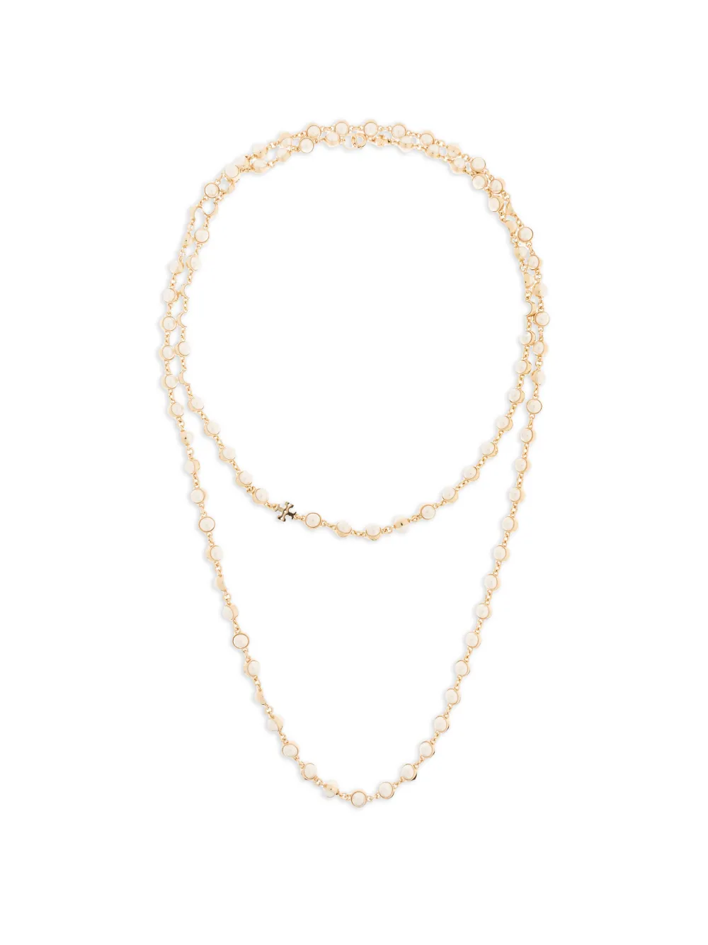 Tory Burch beaded logo necklace - Oro
