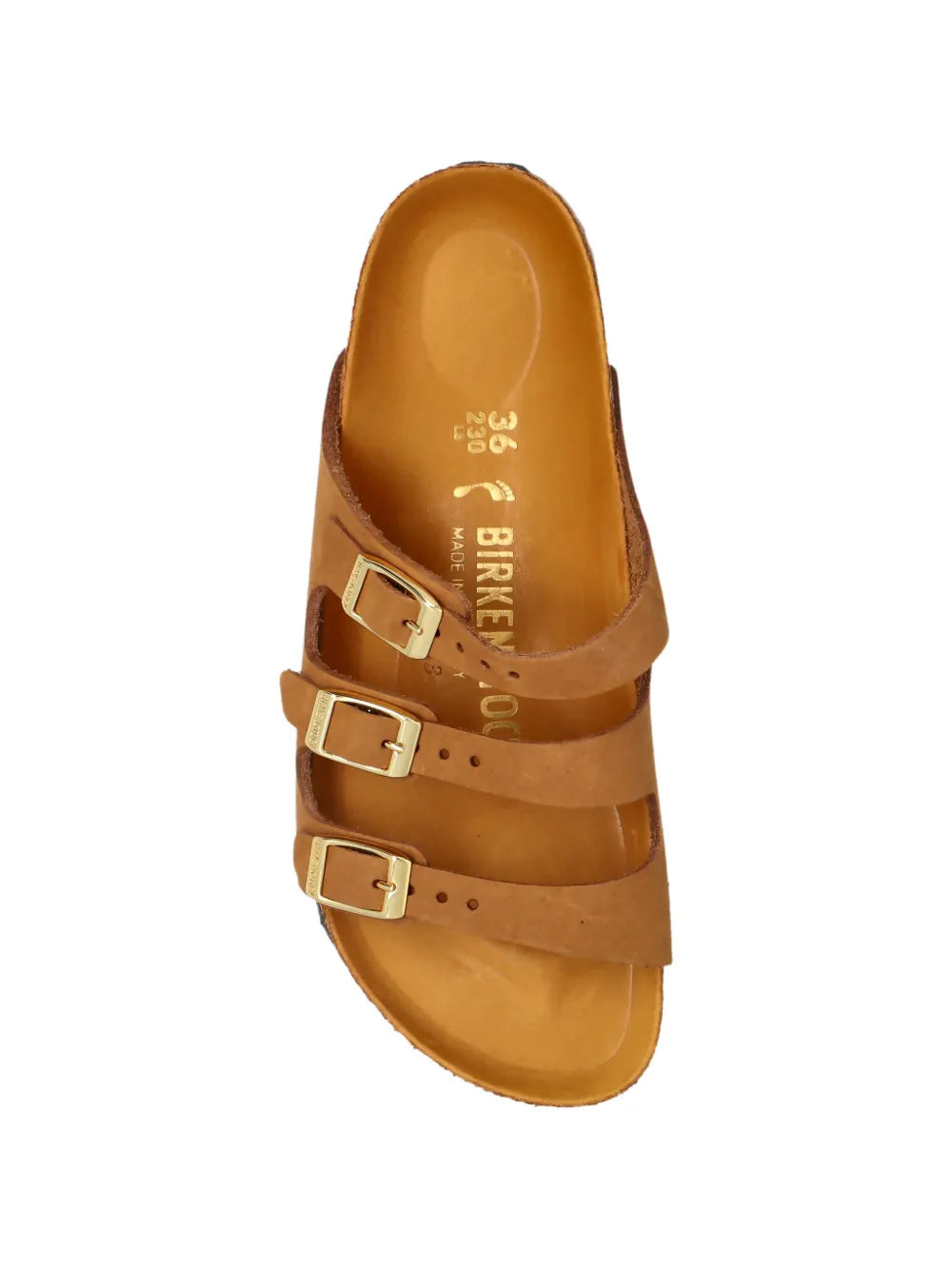 Birkenstock Florida Fresh suède sandalen Bruin