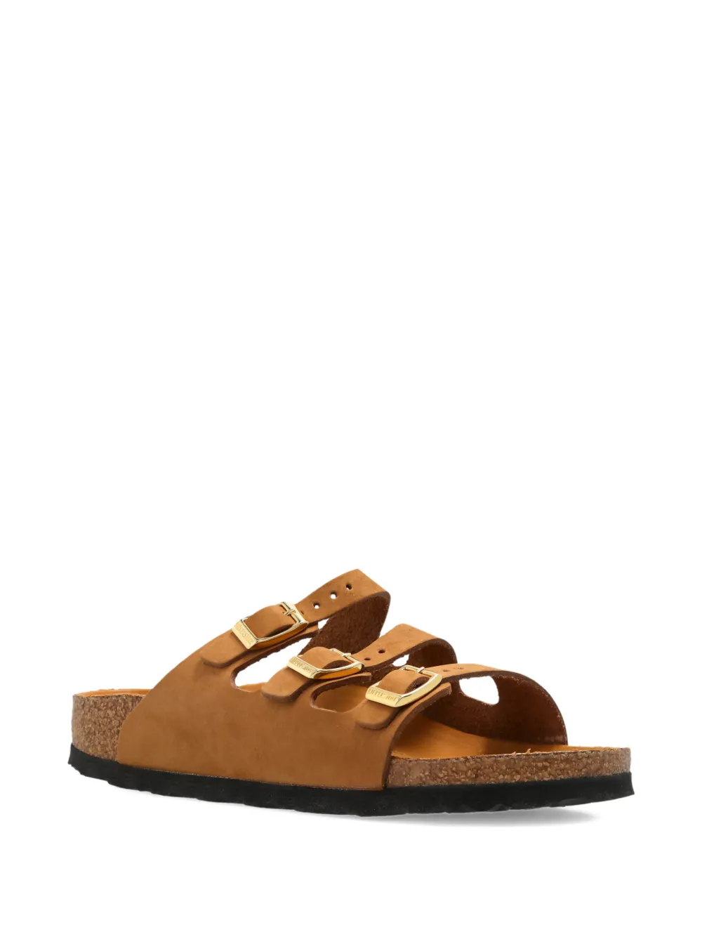 Birkenstock Florida Fresh suède sandalen Bruin