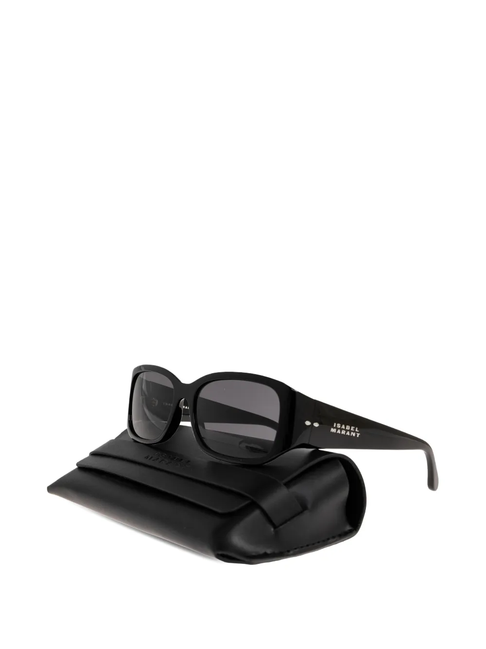  Isabel Marant Eyewear Rectangle-frame Sunglasses - Black 