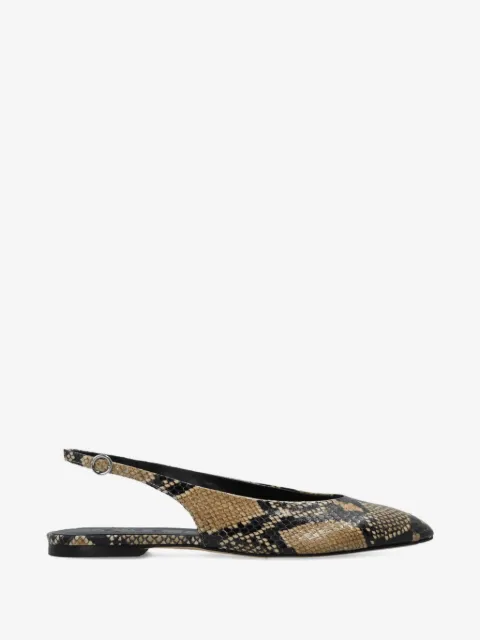 Aeyde snake-pattern flat pumps 