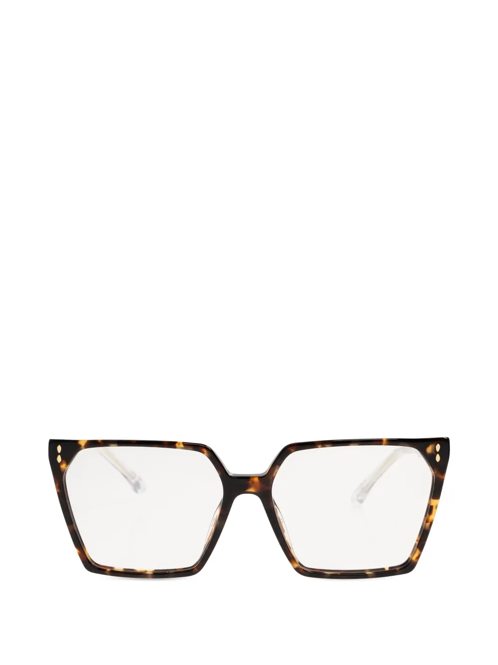 Isabel Marant Eyewear geometric-frame glasses - Marrone