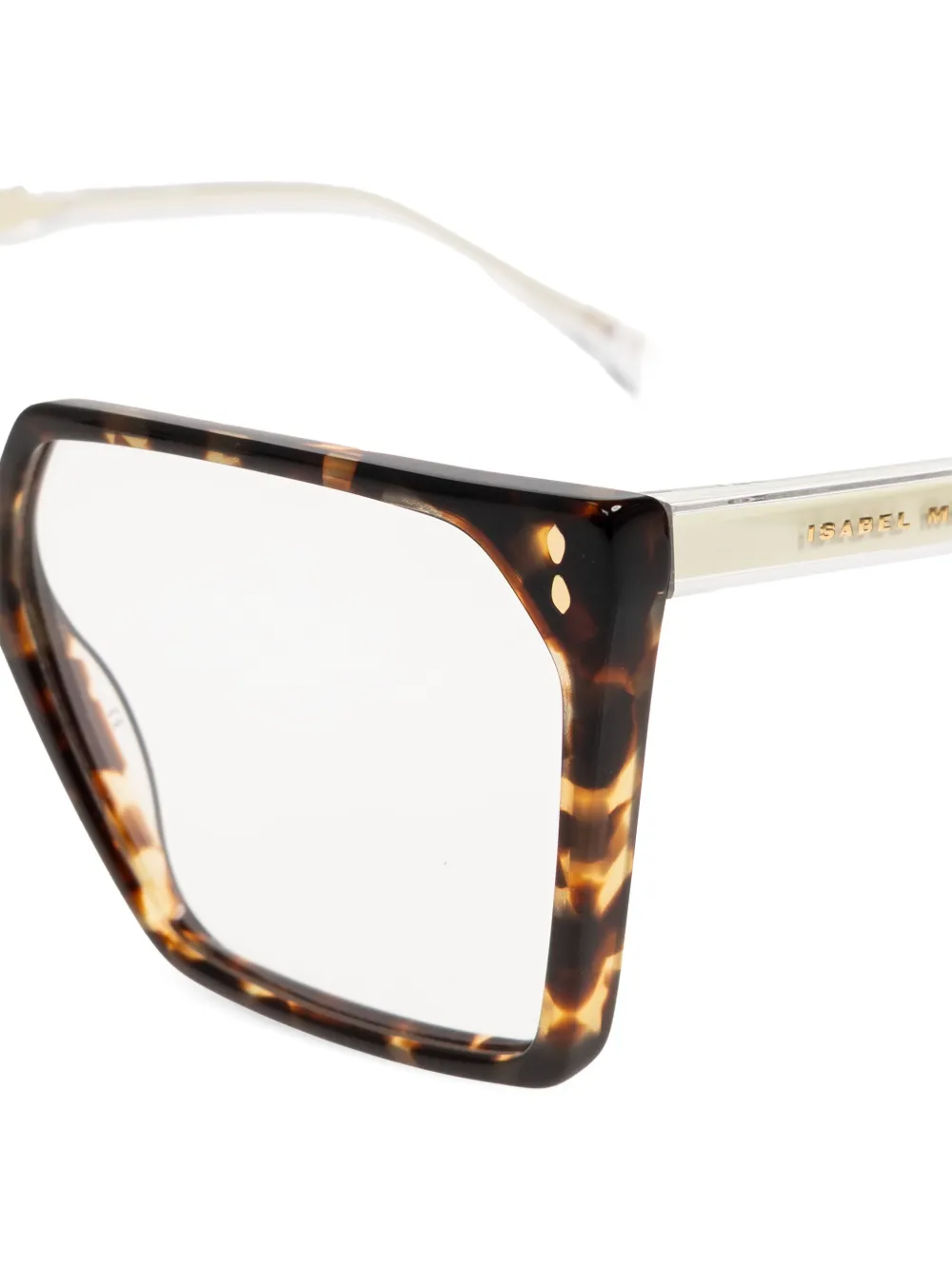 Isabel Marant Eyewear Bril met geometrisch montuur Bruin