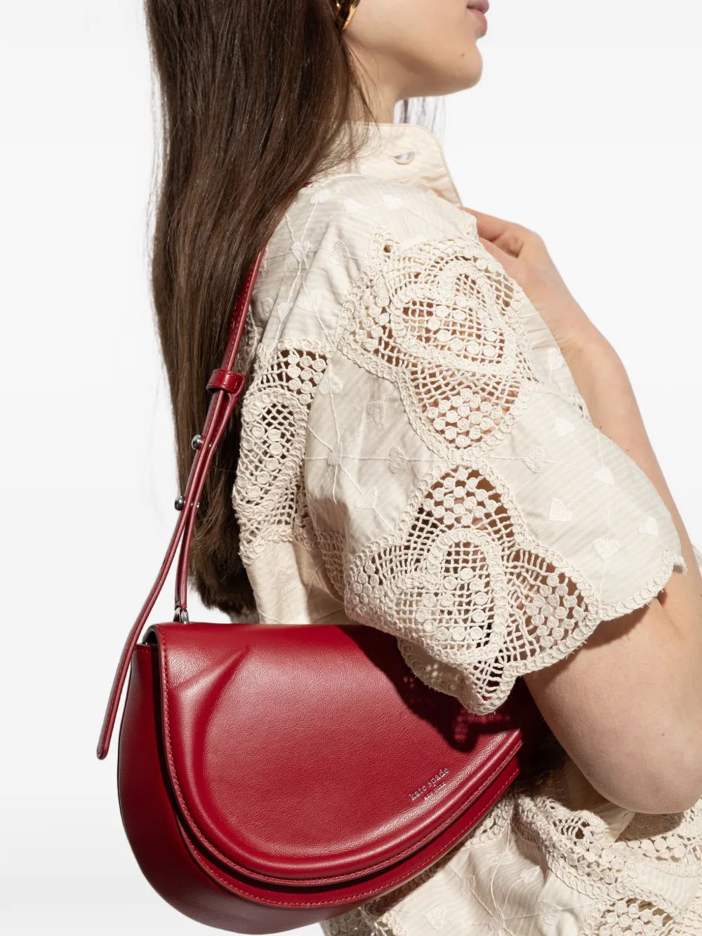 Kate Spade Leren schoudertas Rood