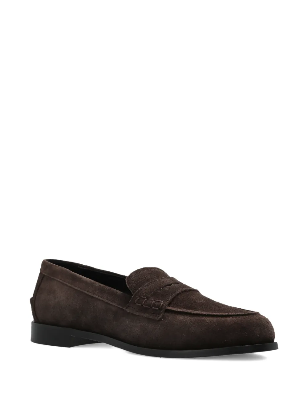 Aeyde suede leather loafers Bruin